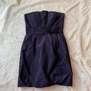Max and Cleo Purple Formal Strapless Dress